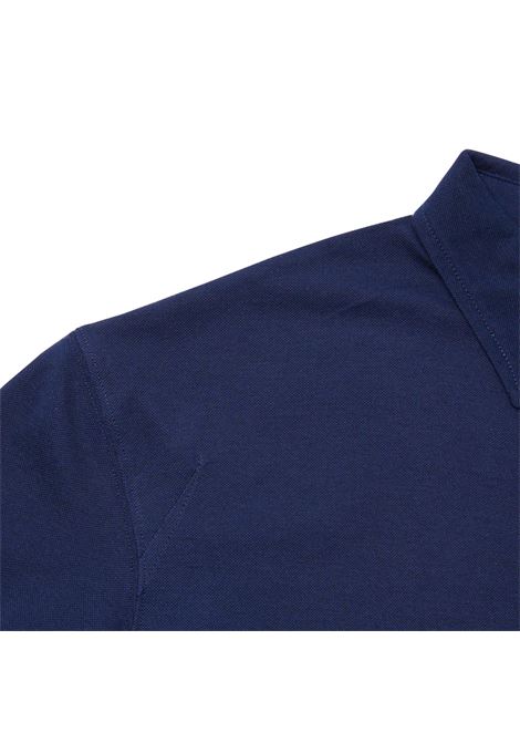 Polo in Cotton Piquet - Blu Navy PAOLO PECORA |  | F141 41386685